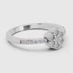 Ethereal Floral Diamond Engagement Ring