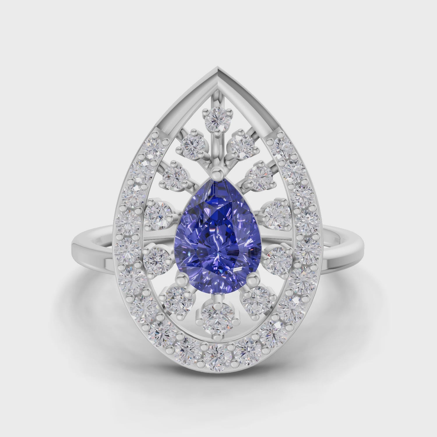 Regal Halo Diamond Engagement Ring