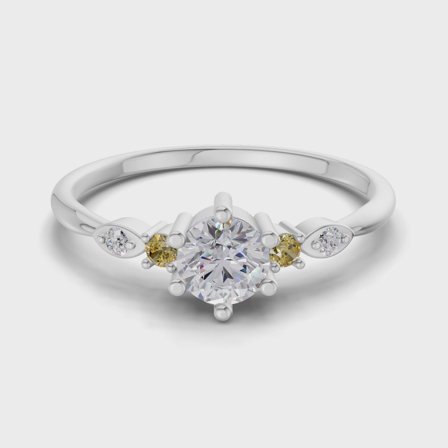 Classic Solitaire Diamond Engagement Ring