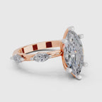 Majestic Marquise Solitaire Diamond Ring