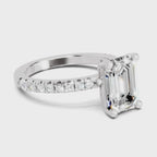 Resplendent Emerald-Cut Diamond Engagement Ring