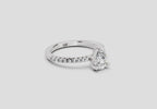 Lustrous Pear Diamond Ring