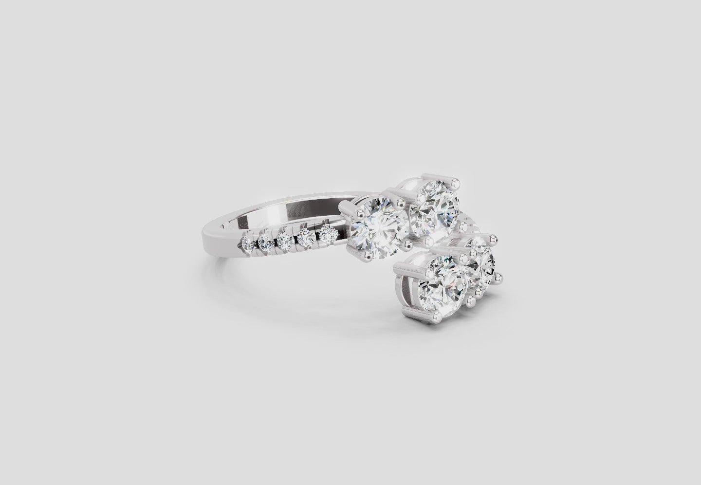 Sparkling Eternal Diamond Engagement Ring