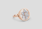 Pristine Floral Diamond Ring