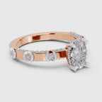 Ethereal Oval Solitaire Diamond Ring
