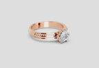 Sparkling Round Solitaire Diamond Ring