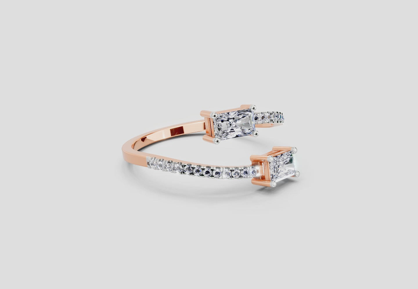 Radiant Emerald-Cut Diamond Ring