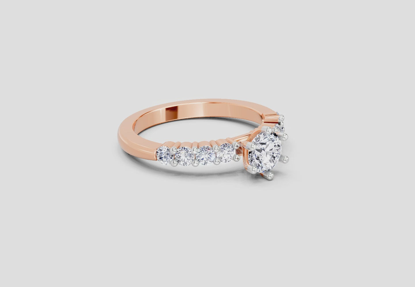 Delicate Diamond Engagement Ring