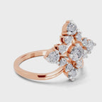 Delicate Marquise Cluster Diamond Ring