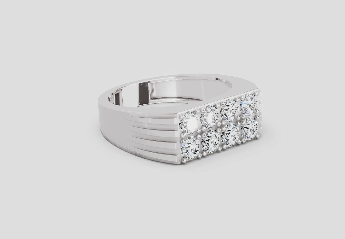 Regal Round Cluster Diamond Ring