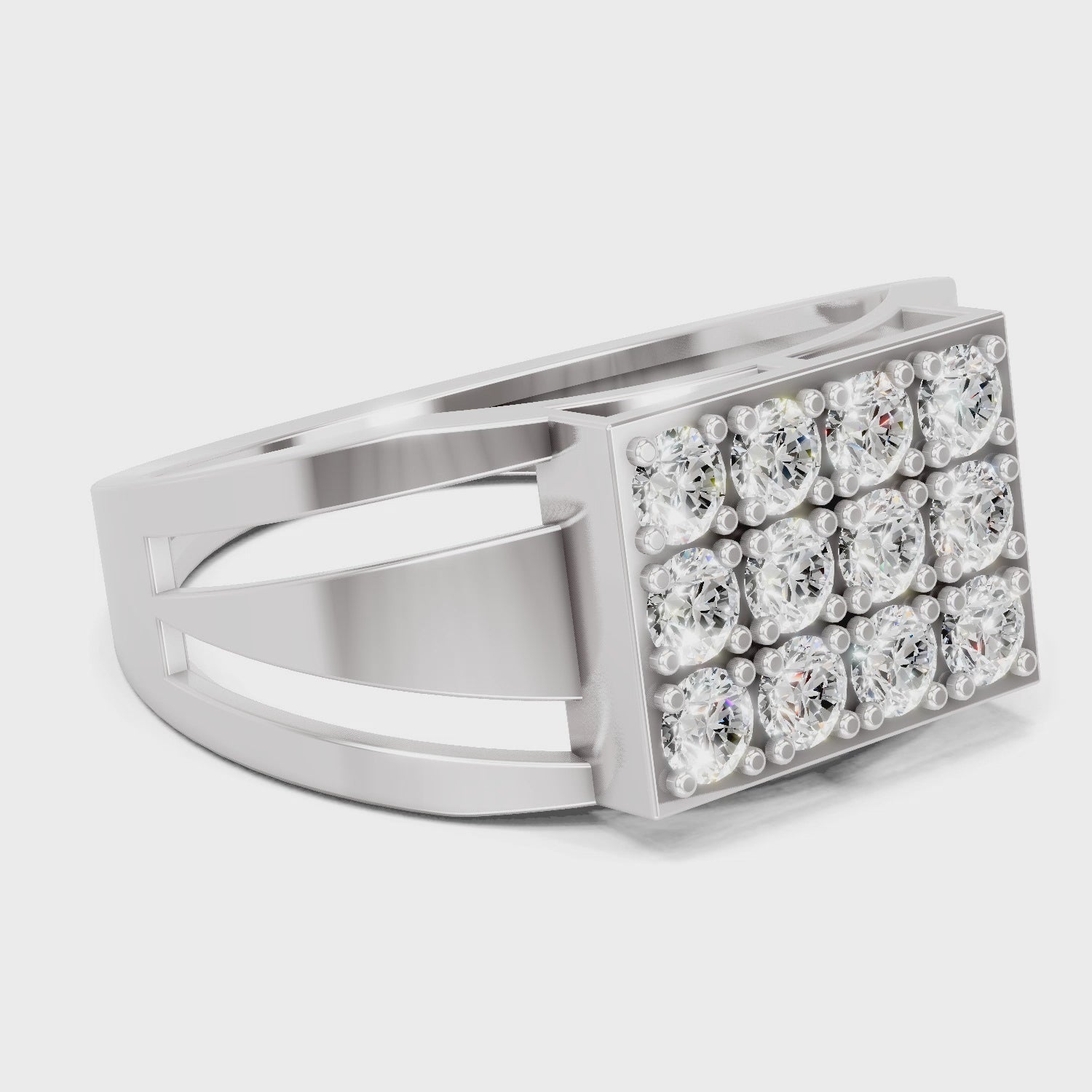 Sparkling Pave Diamond Ring