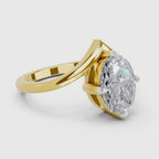 Enchanting Oval Solitaire Diamond Ring